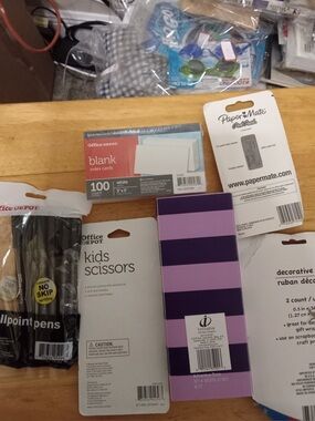 Back to School Supplies Bundle Lot Office Depot Paper Mate Elmers Erasers Pen E4